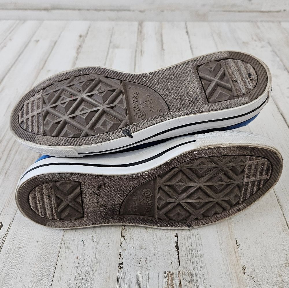 Converse All Star Blue And White Low Top Sneaker Shoes womens size 7 - Picture 6 of 7